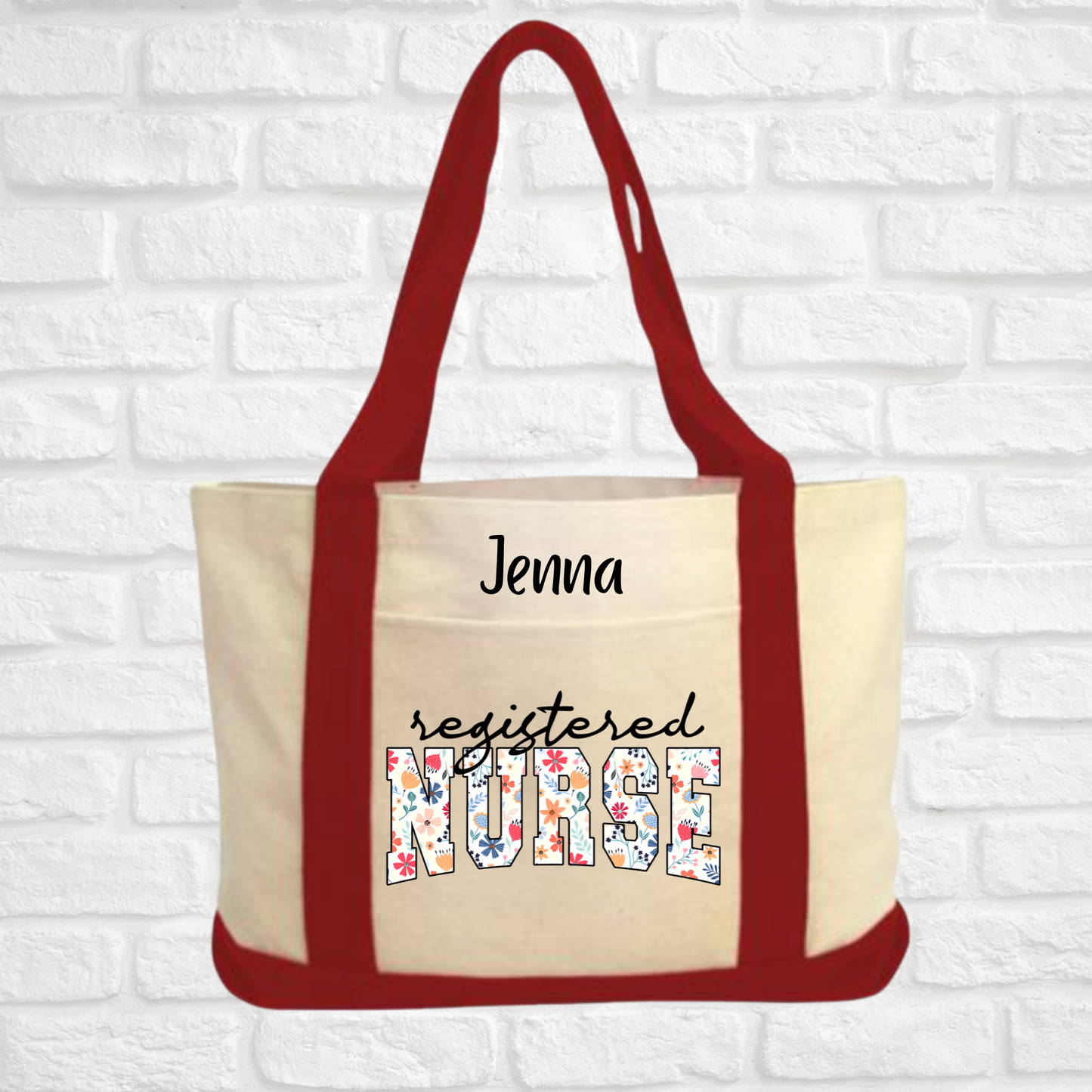 Registered Nurse Canvas Bag