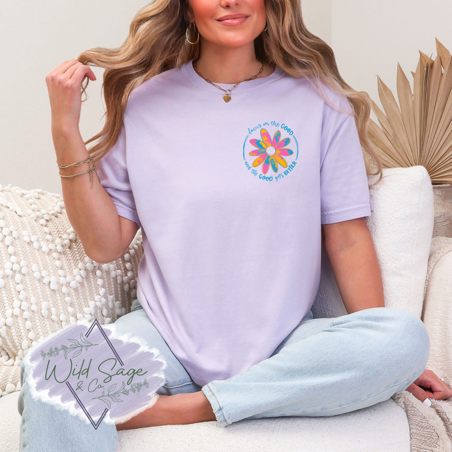 Focus On The Good Tee | Pocket