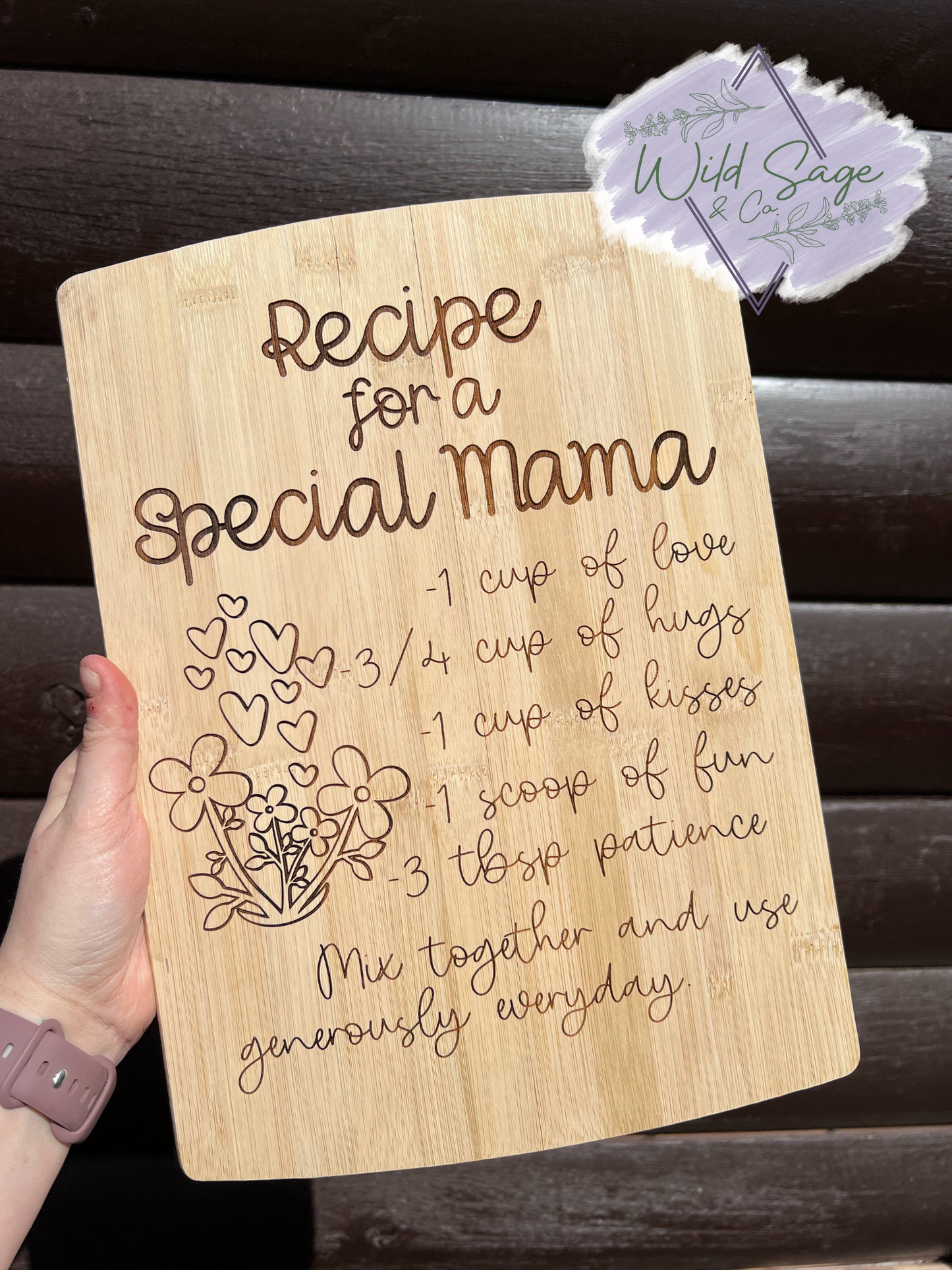 Special Mama Recipe Cutting Board