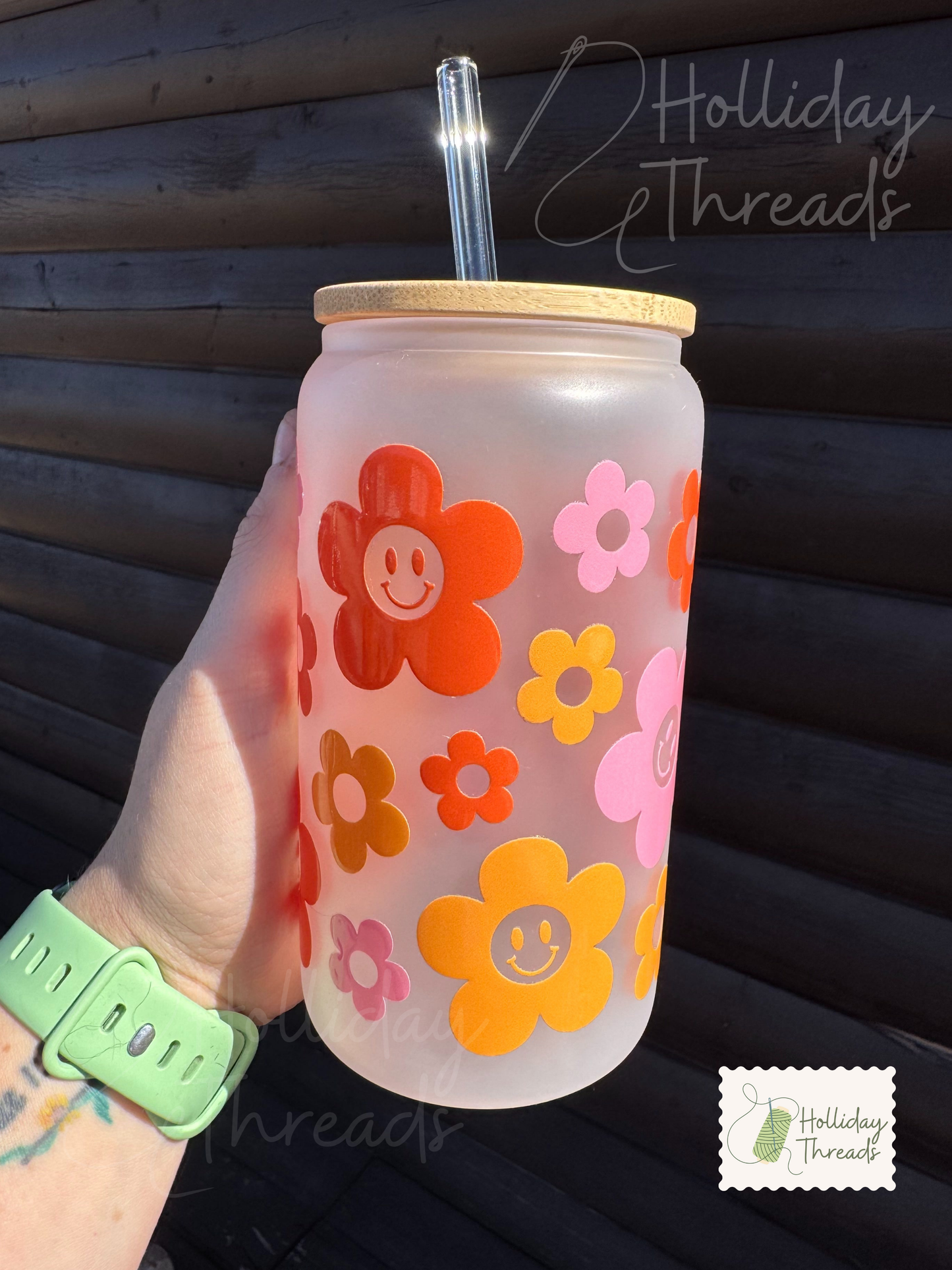 Girly Daisies Frosted Mug