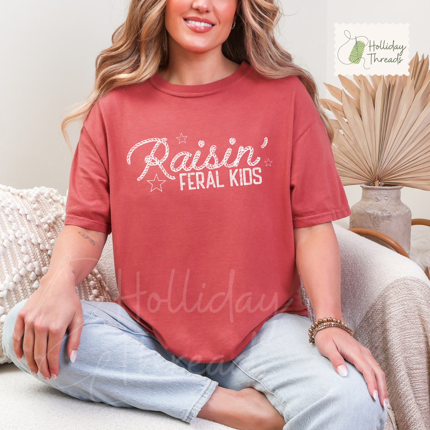 Raisin' Feral Kids Tee | Red