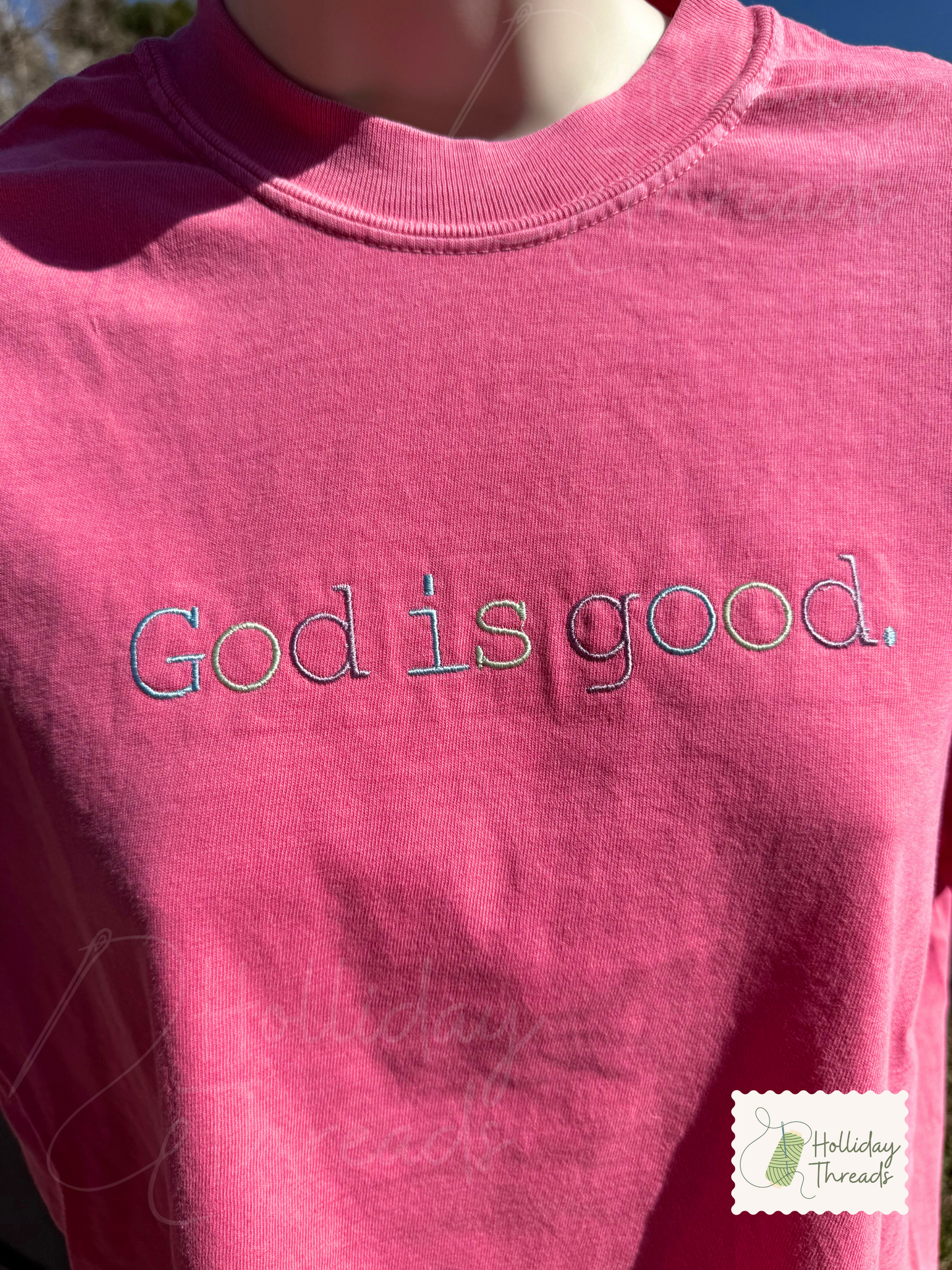 God is Good Embroidered Tee