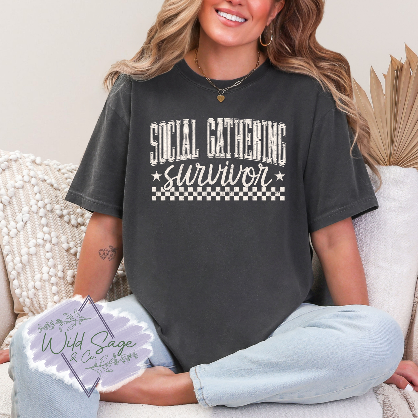 Social Gathering Survivor Tee | Pepper