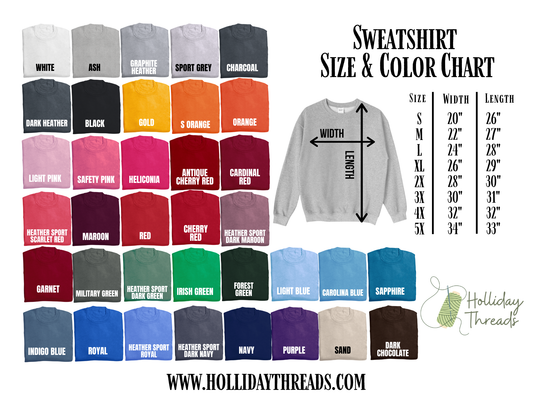 Spooky Nurses Embroidered Sweatshirt