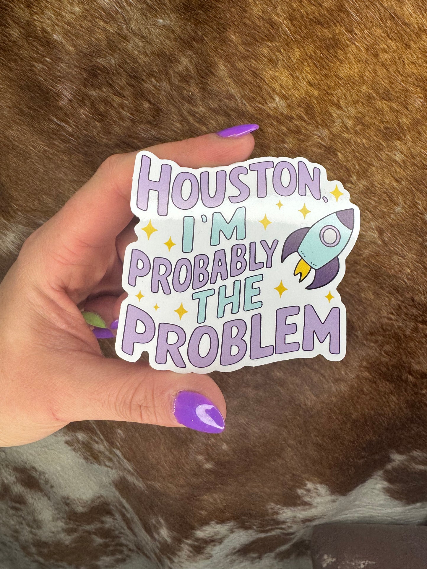 Houston I'm the Problem Sticker