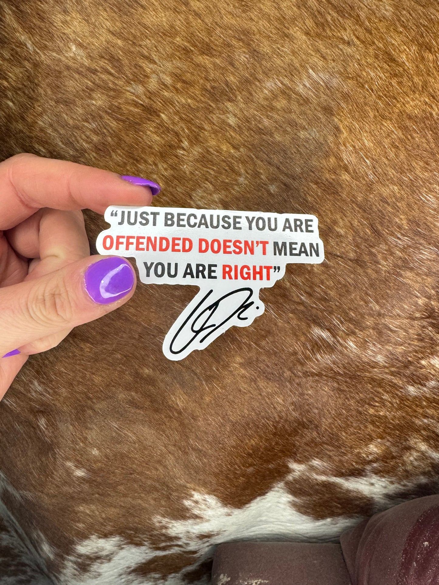 Doesn't Mean You're Right Sticker