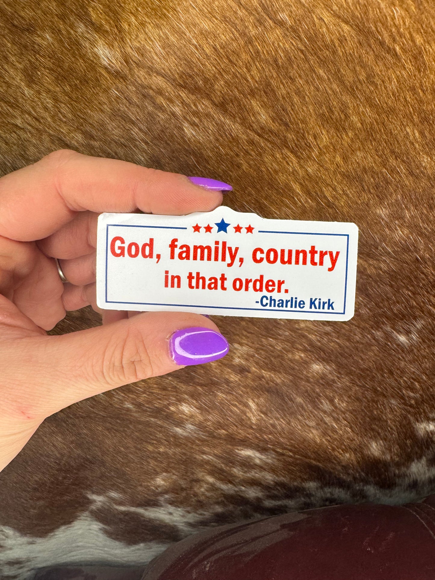 God Family Country Sticker