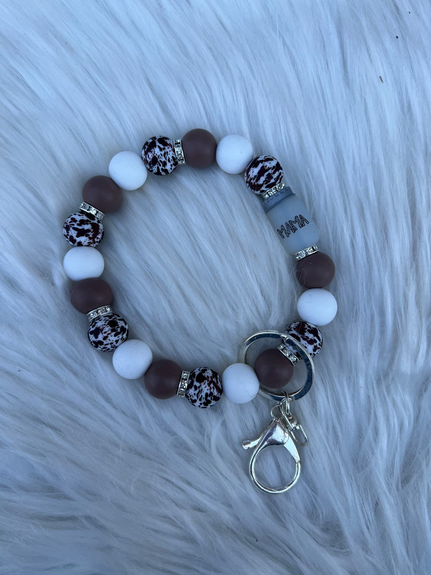 Mama Silicone Key Wristlet