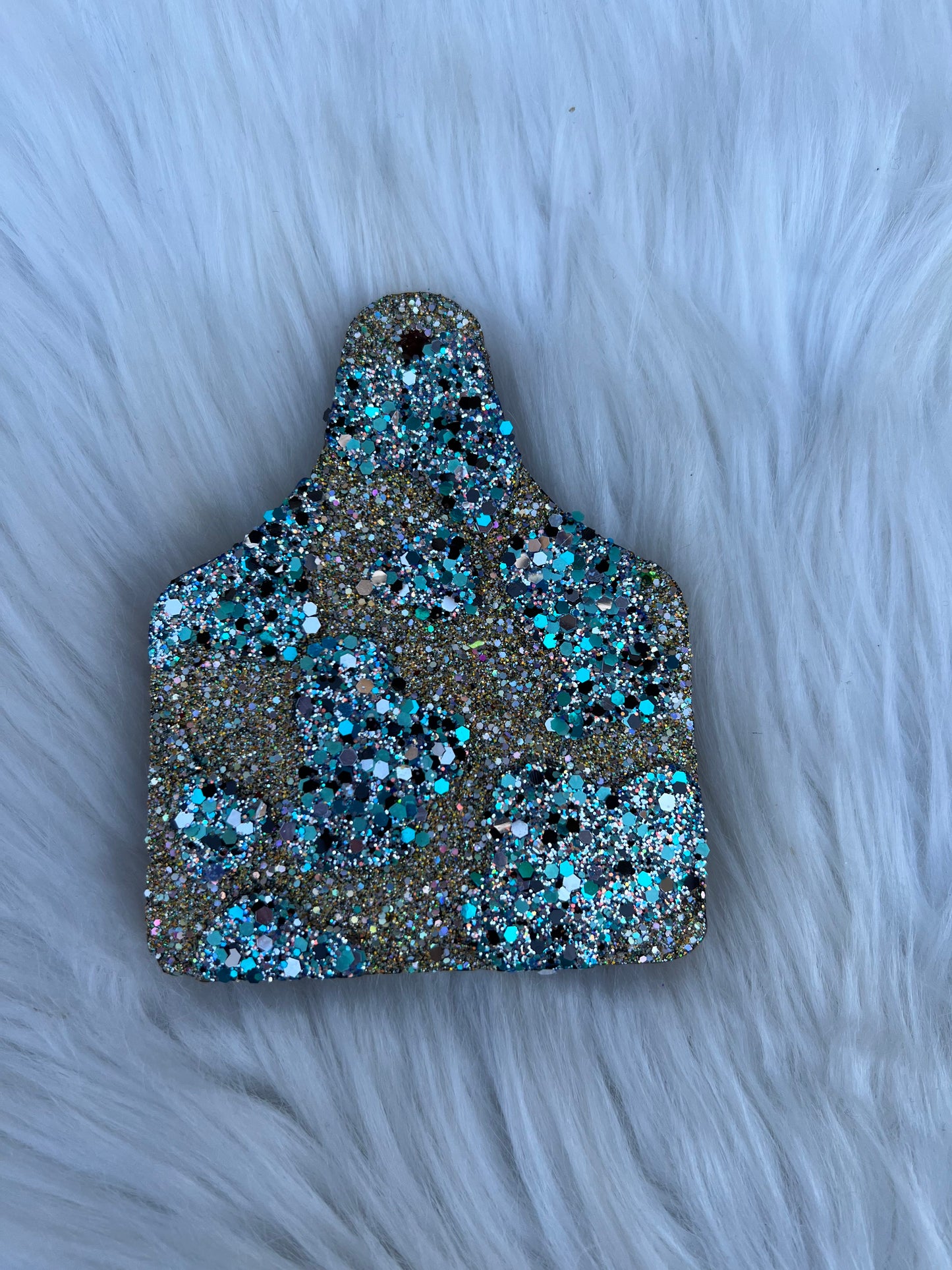 Cow Ear Tag Car Freshie (scent in description)