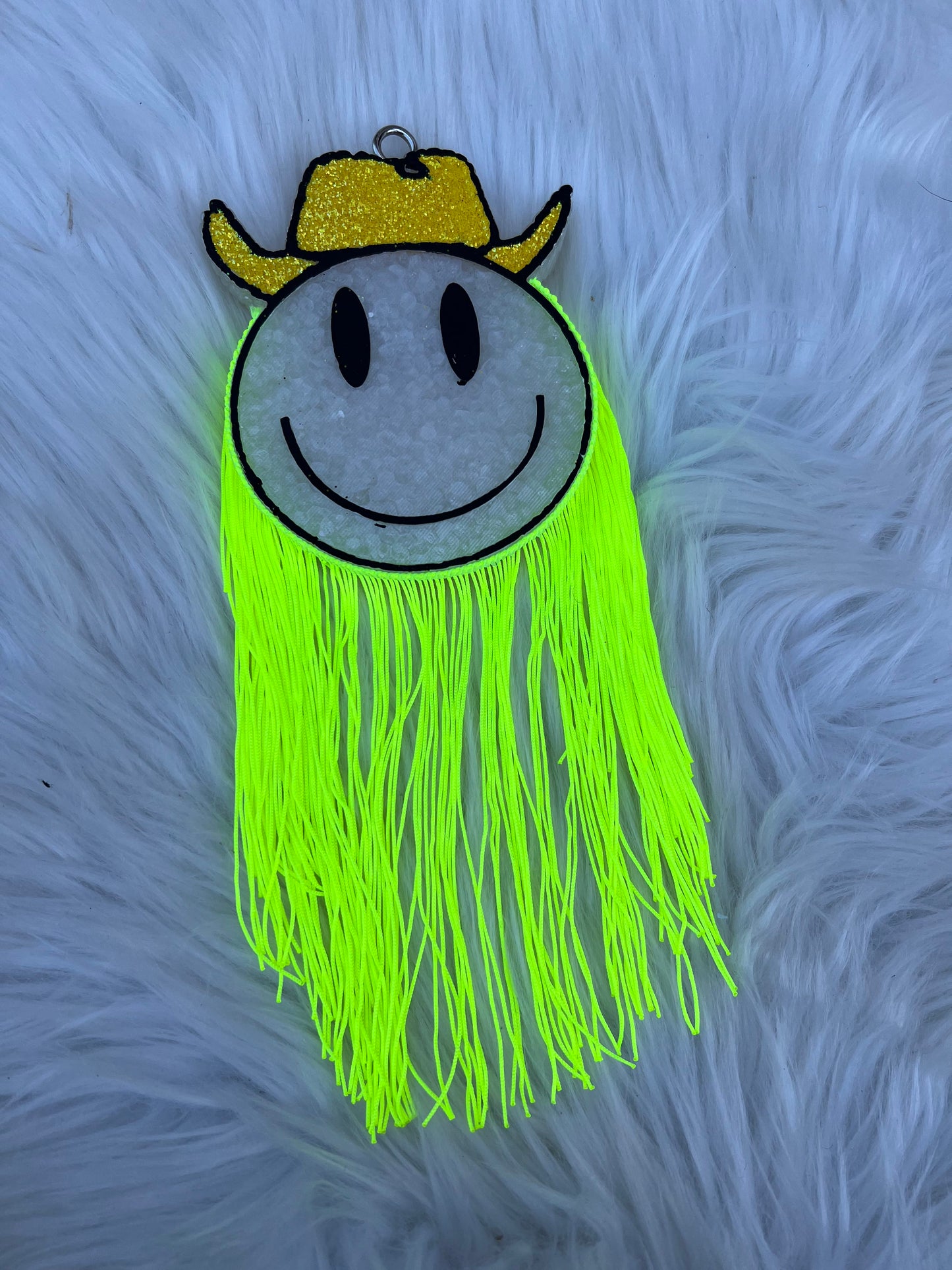 Cowboy Smiley Car Freshie (scent in description)