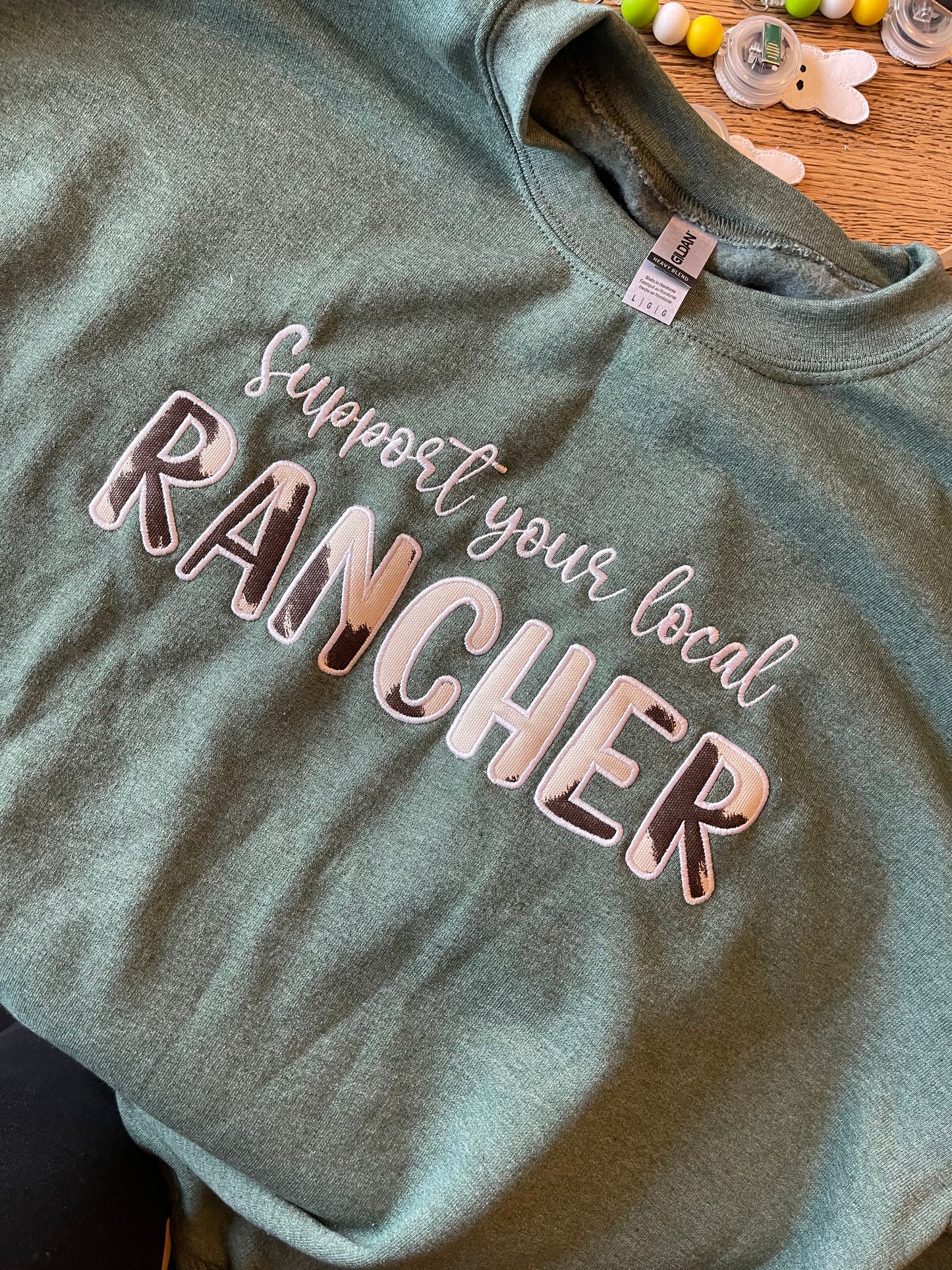 Support Your Local Rancher Crewneck