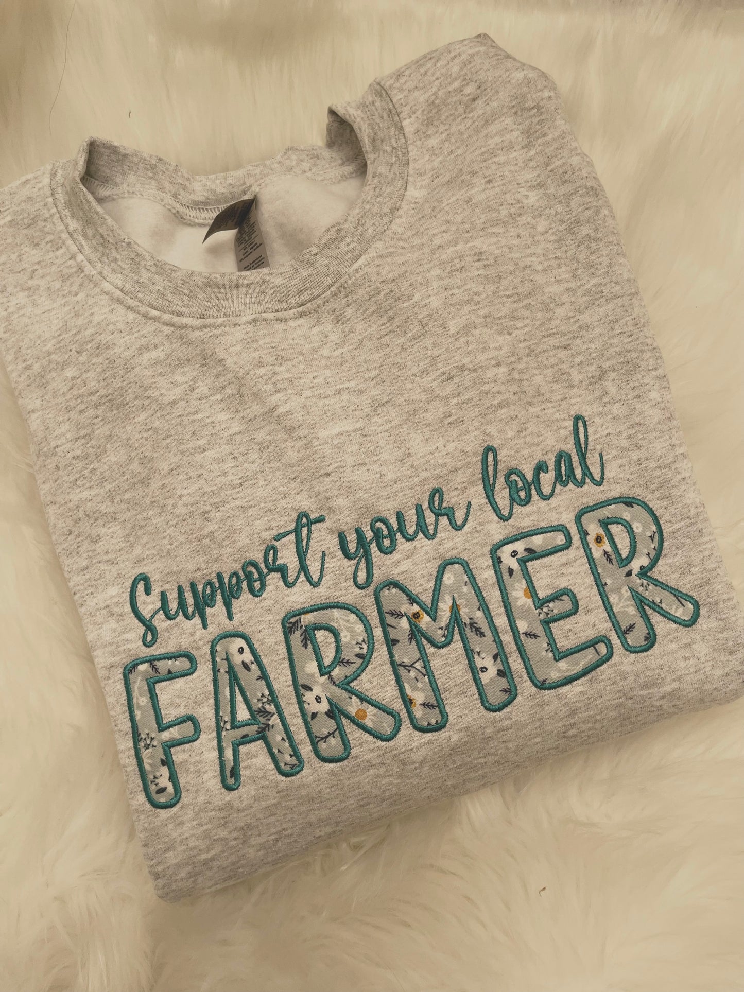 Support Your Local Farmer Crewneck