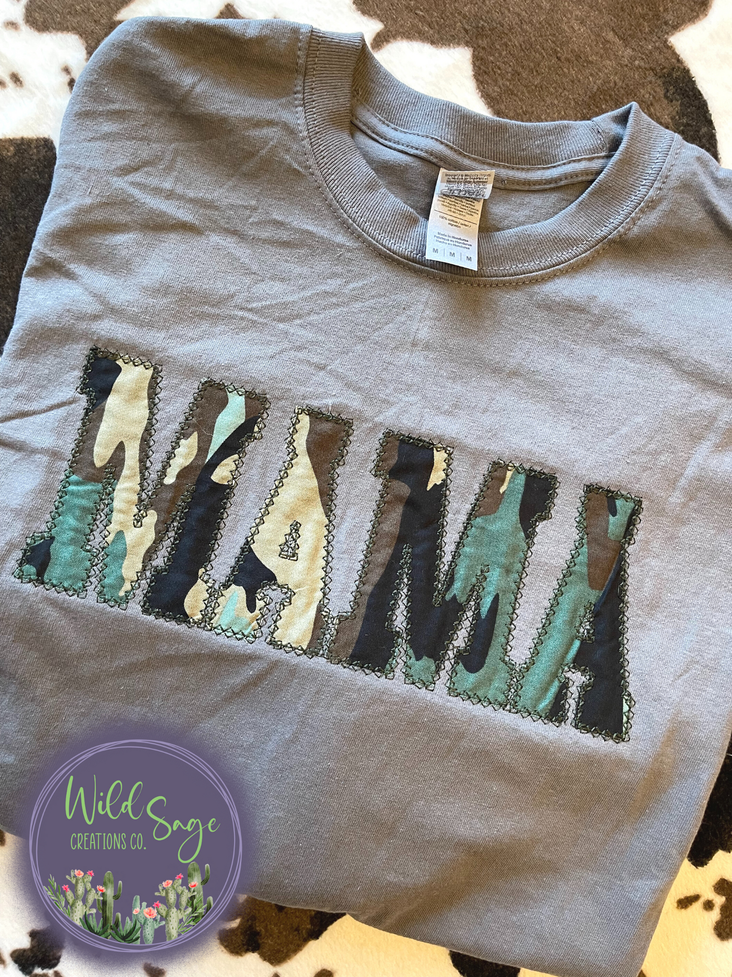 Camo Mama Embroidered Shirt