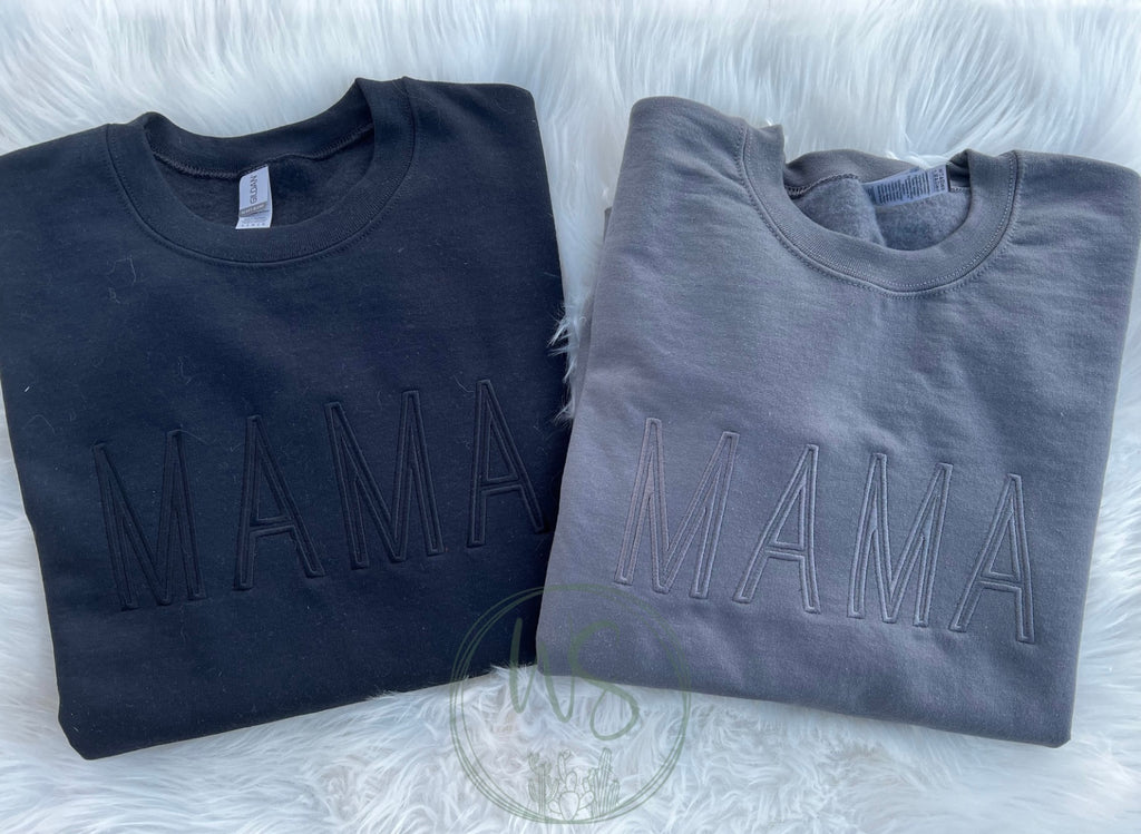 Monotone Mama Crewneck