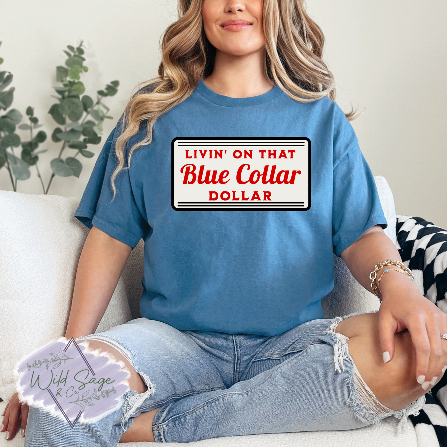 Blue Collar Dollar Tee