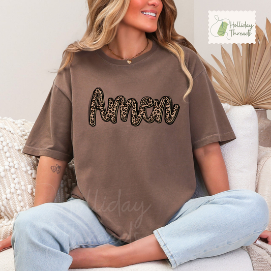 Amen Cheetah Print Tee