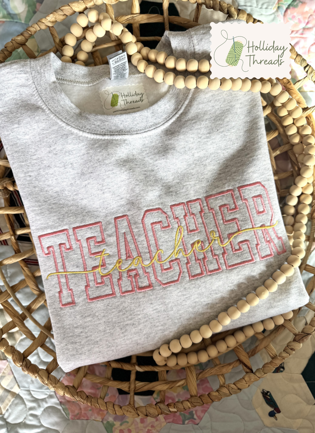 Teacher Overlay Sweatshirt