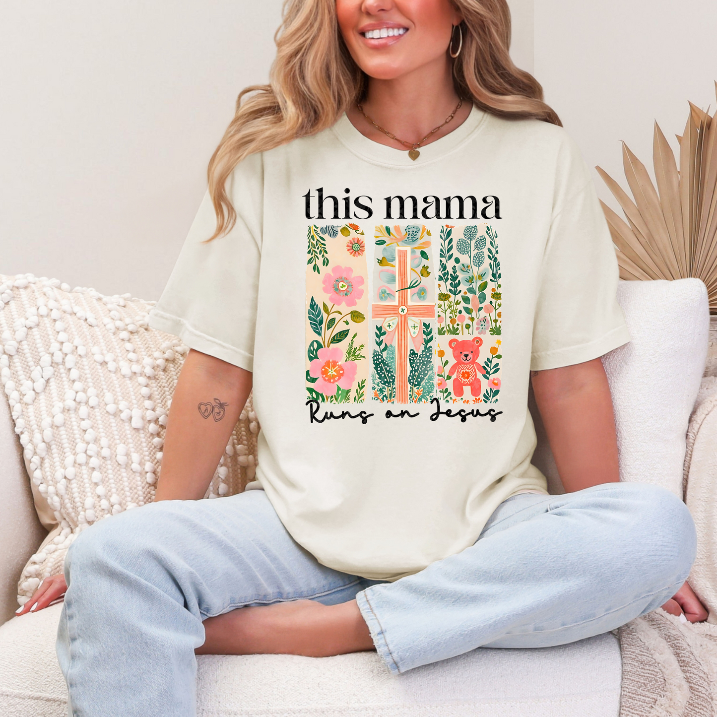 This Mama Runs On Jesus Tee