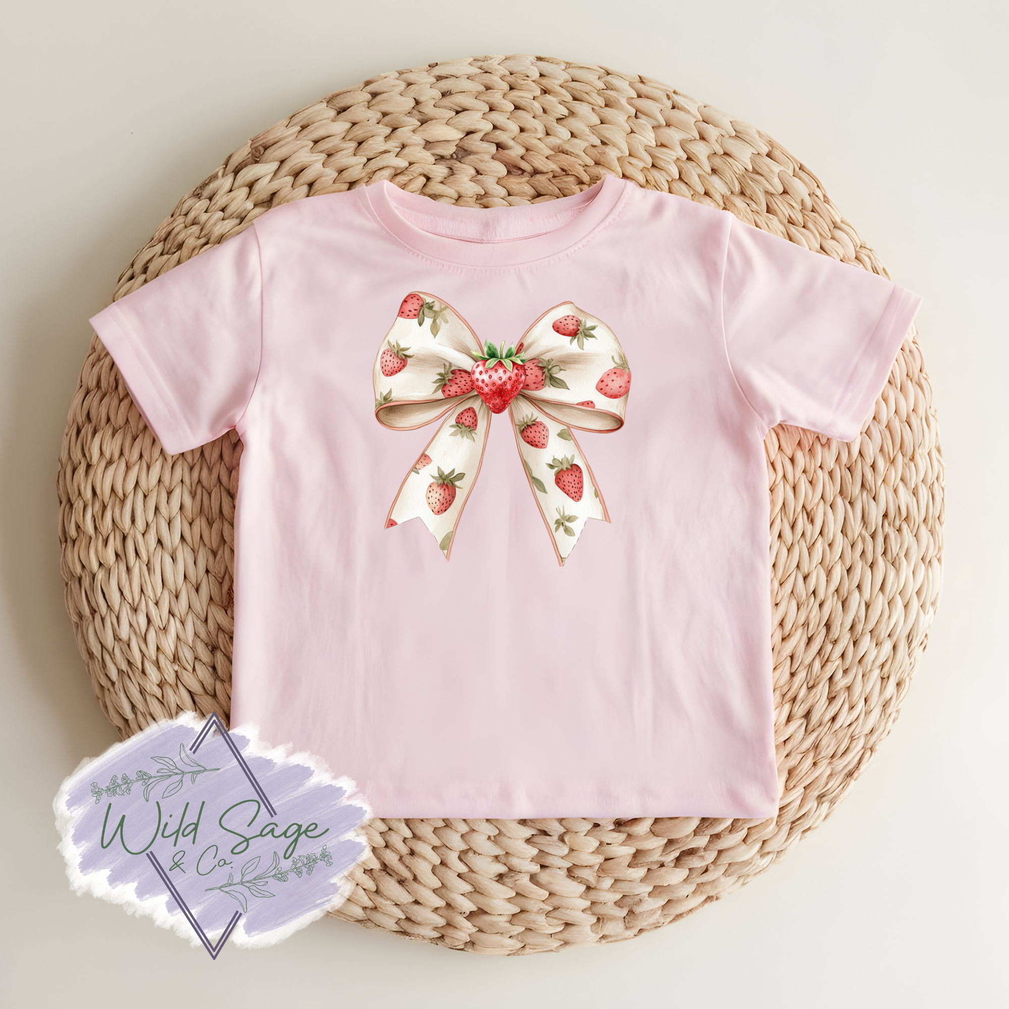 Strawberry Bow Tee