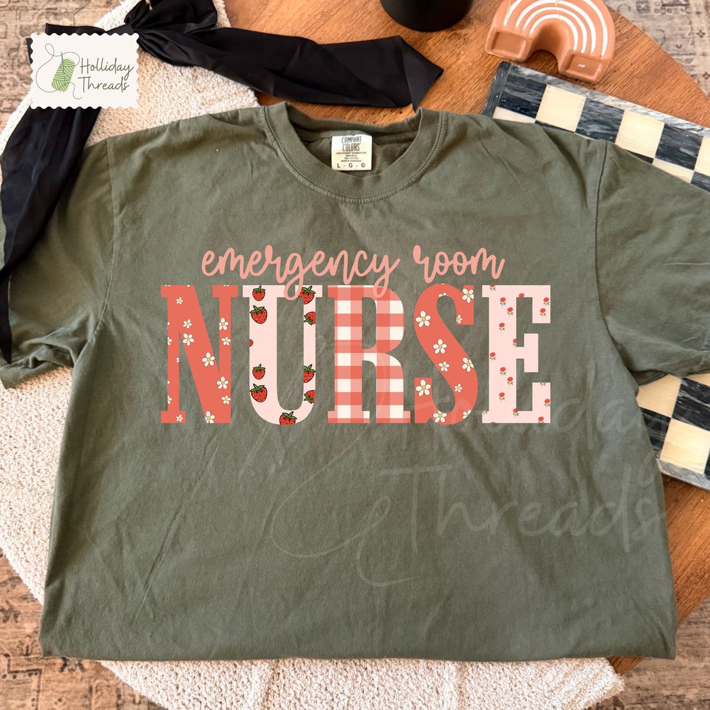 Nurse Strawberries Tee | CUSTOM