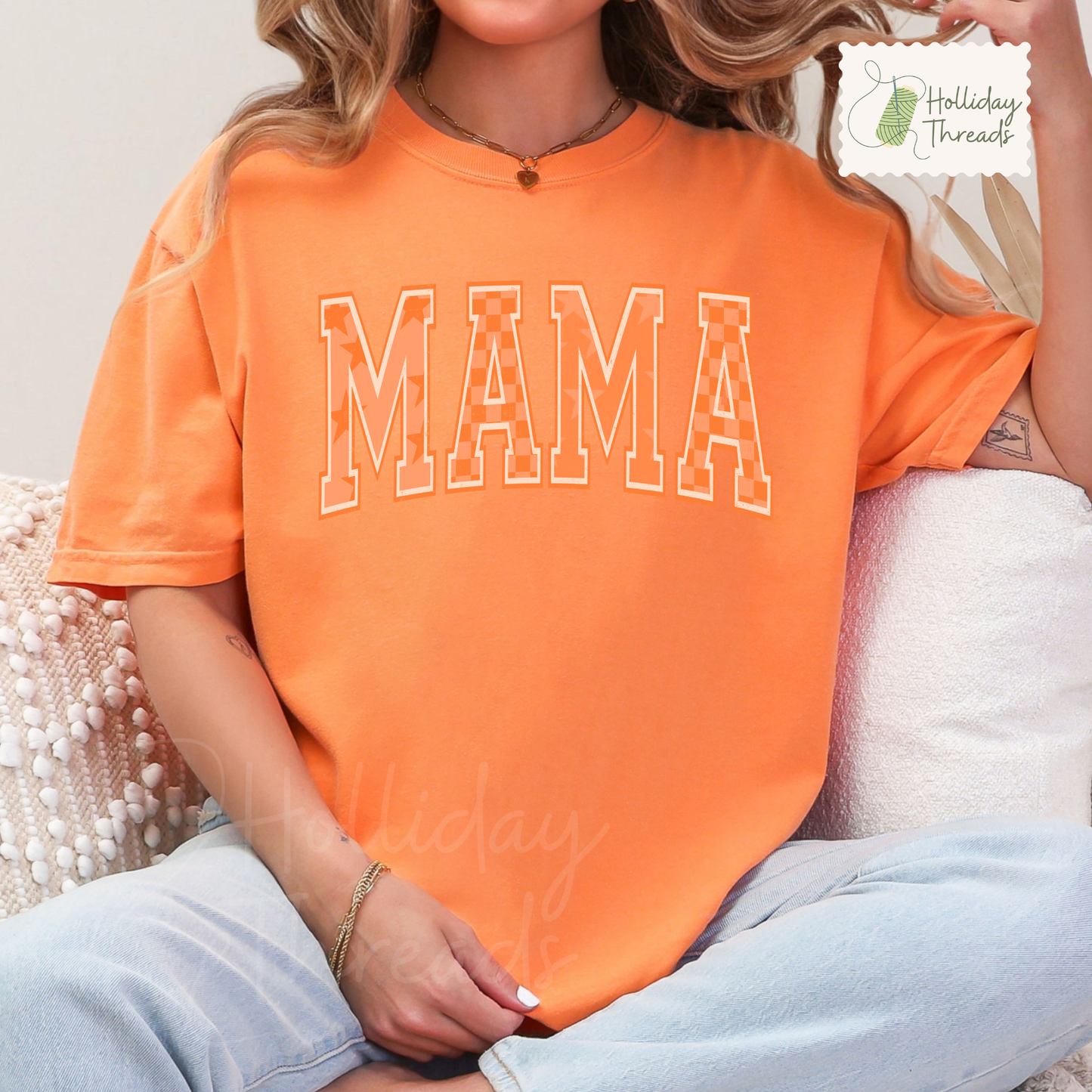 Mama Tee | Orange Monotone