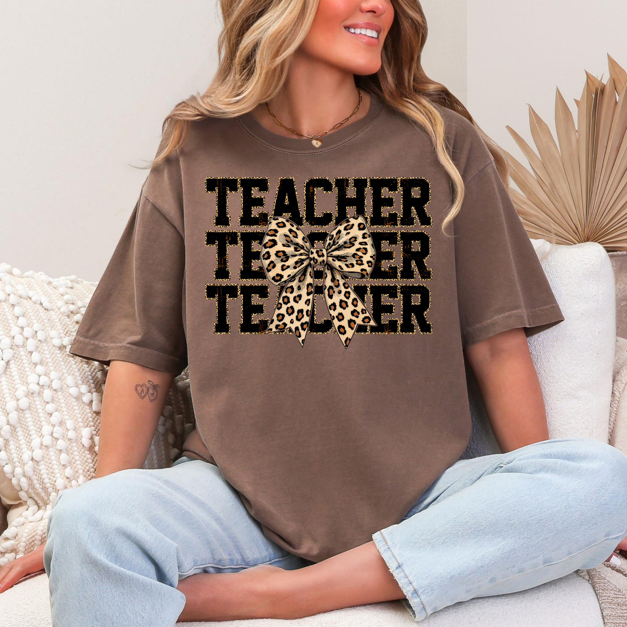 Cheetah Teacher Tee
