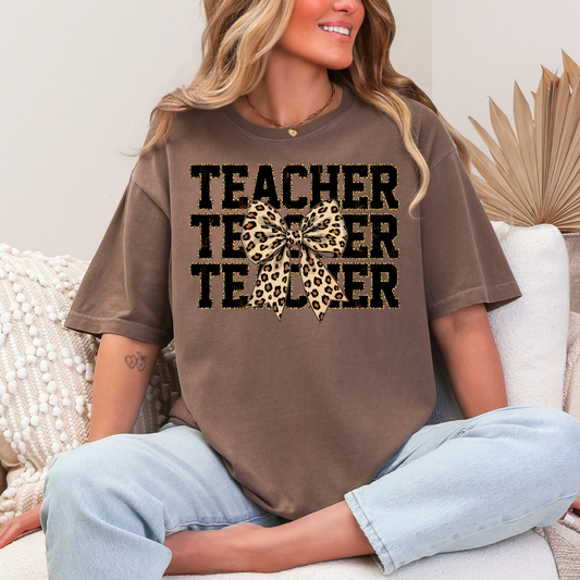 Cheetah Teacher Tee