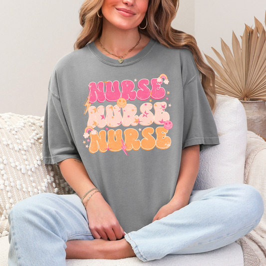 Retro Cutie Nurse Tee | Distressed