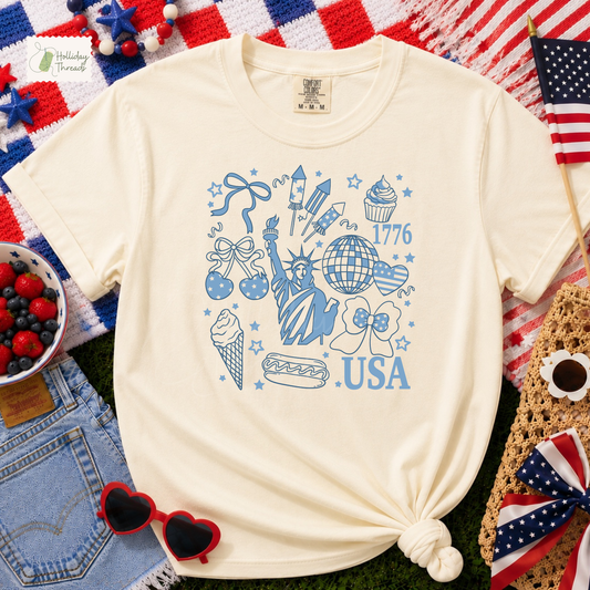 July 4th Collage Tee