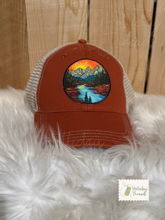 Mountain Scenery Hat