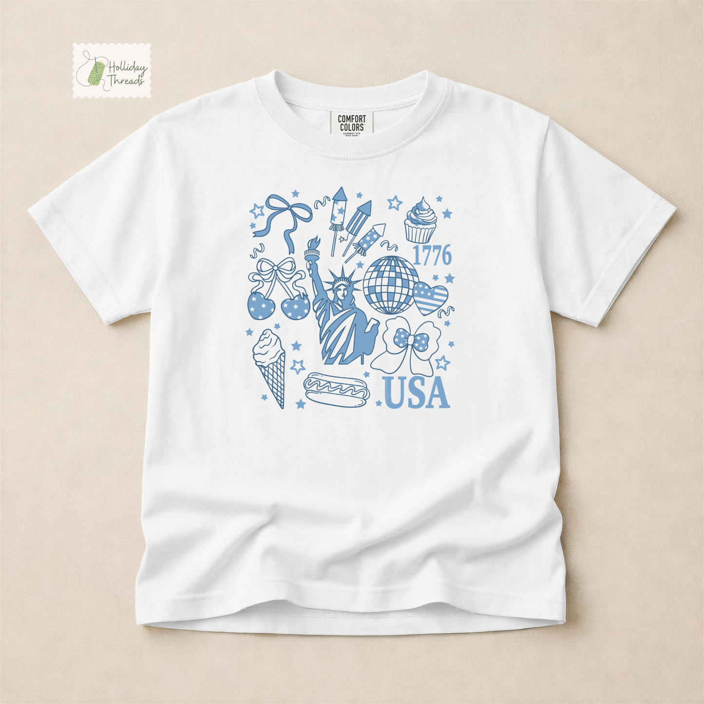 July 4th Collage Tee | Youth