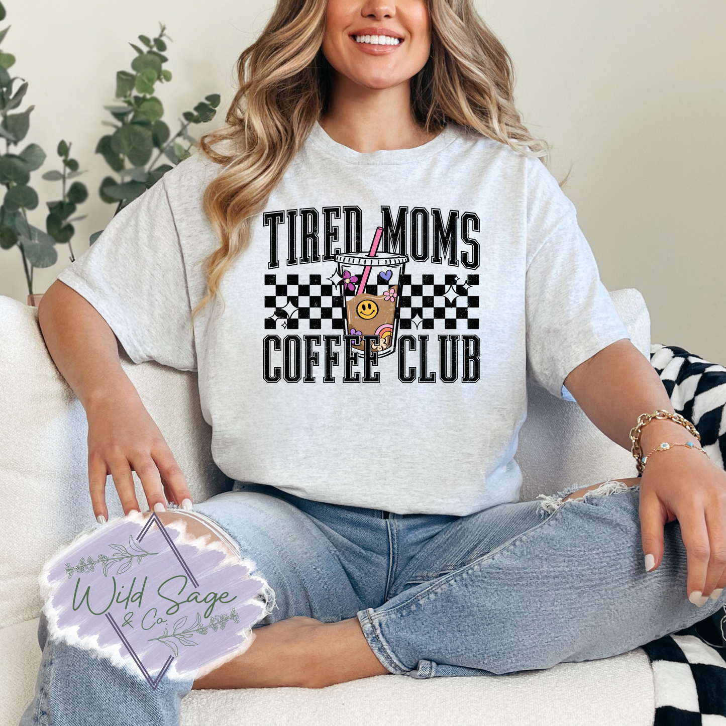 Tired Mom's Coffee Club Tee | Full Chest