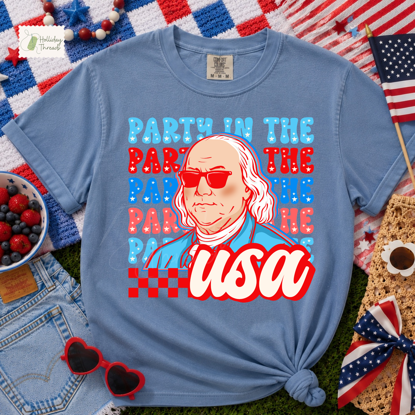 Party in the USA Tee | Benjamin Franklin