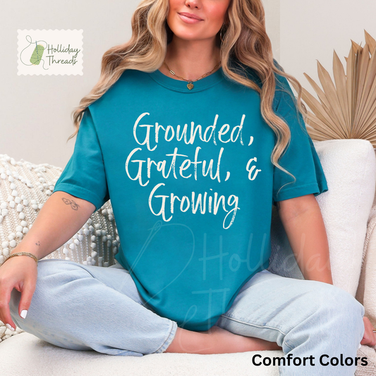 Grounded, Grateful, Growing Tee | CC