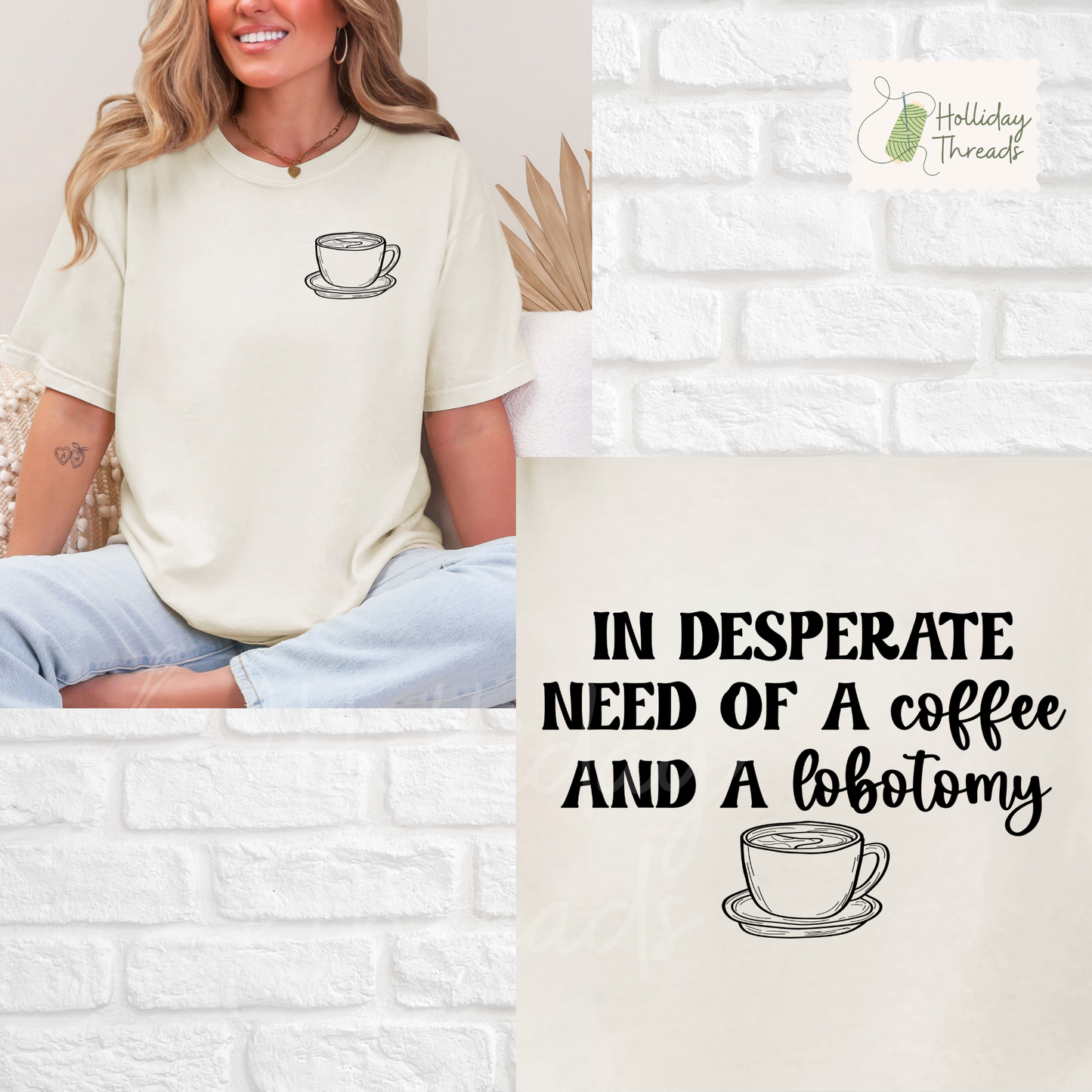 Coffee & Lobotomy Tee