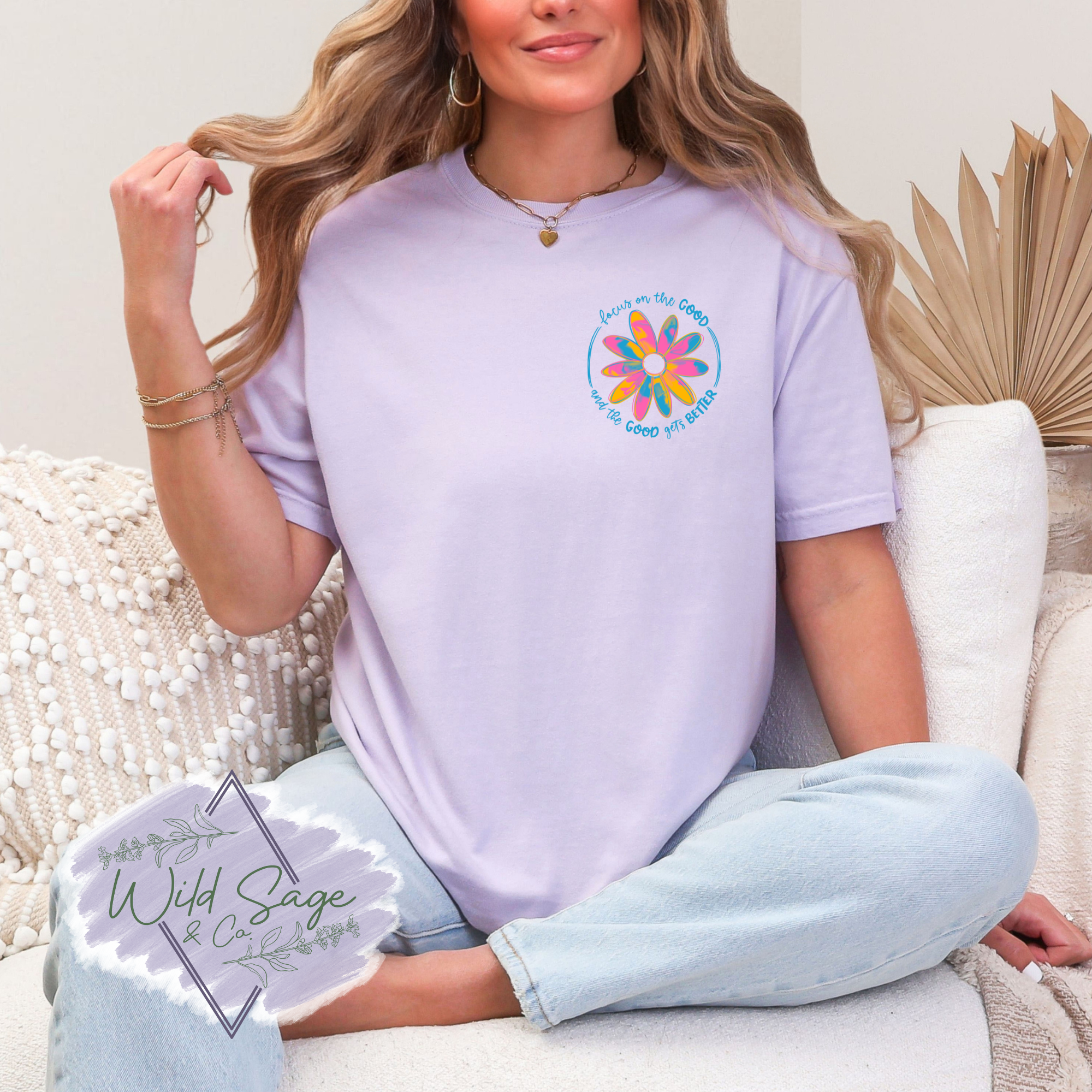 Focus On The Good Tee | Pocket