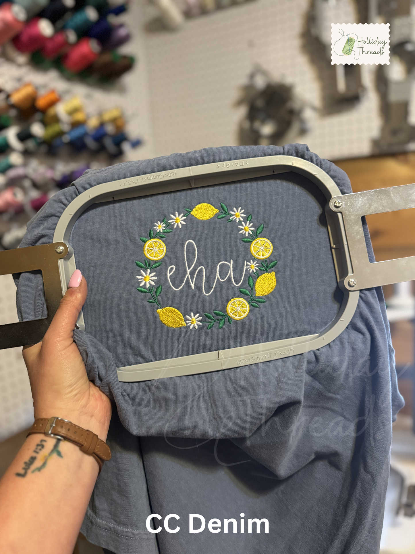 Summer Lemons Monogram Tee