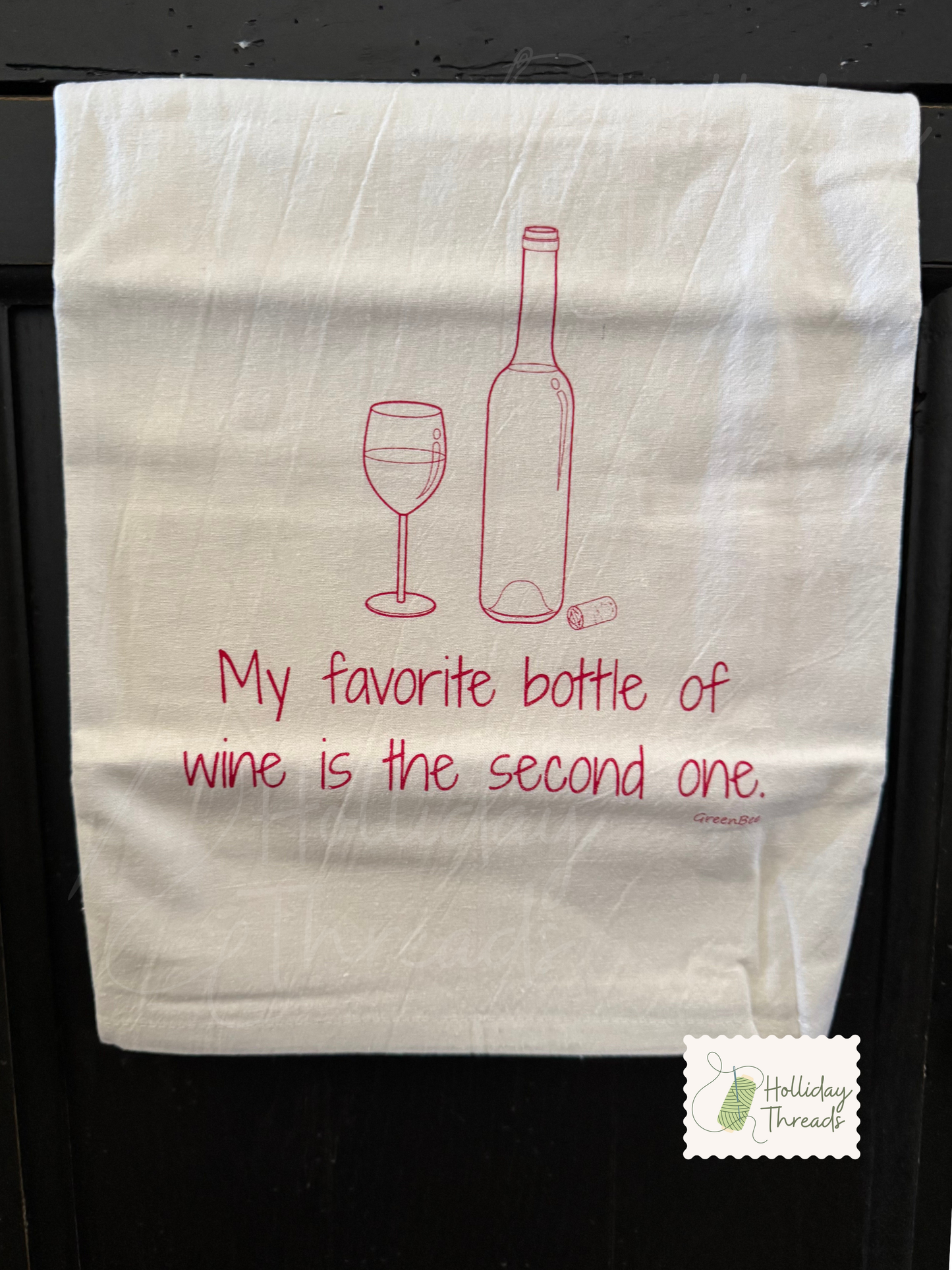 Second One Dishtowel (Red)