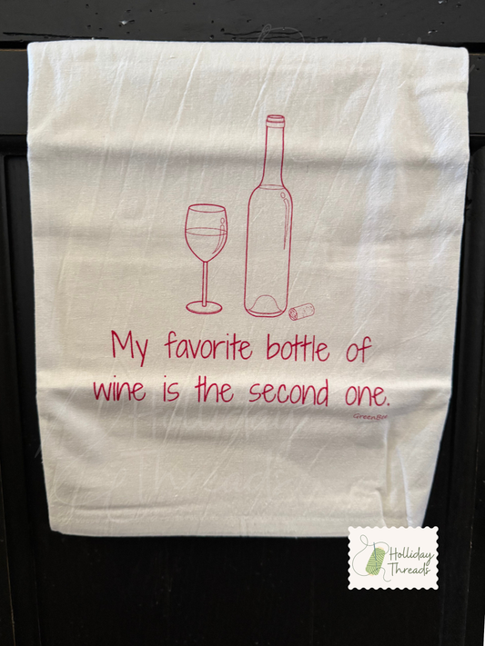 Second One Dishtowel (Red)