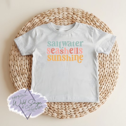 Saltwater Seashells Sunshine Tee