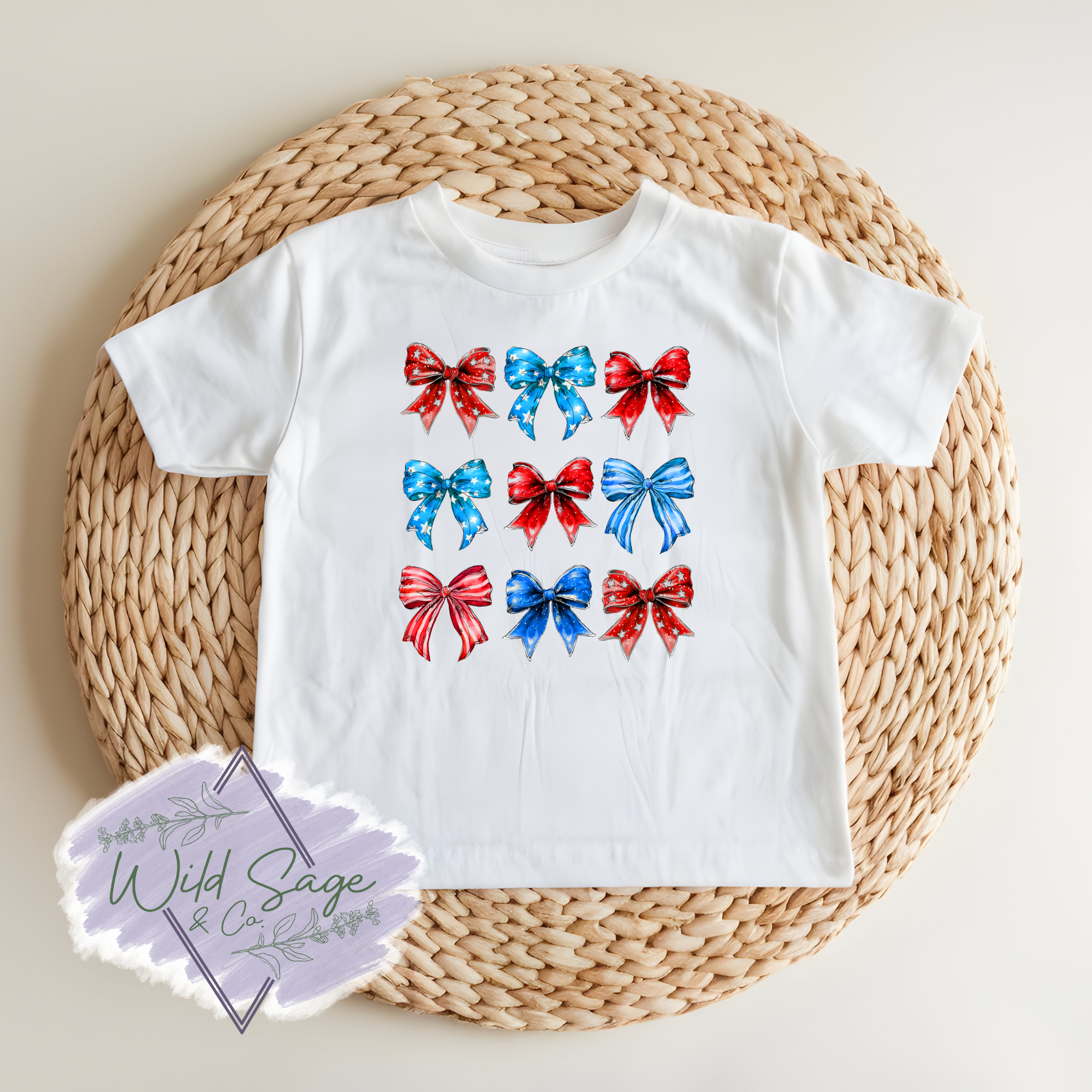Red, White, & Bows Tee