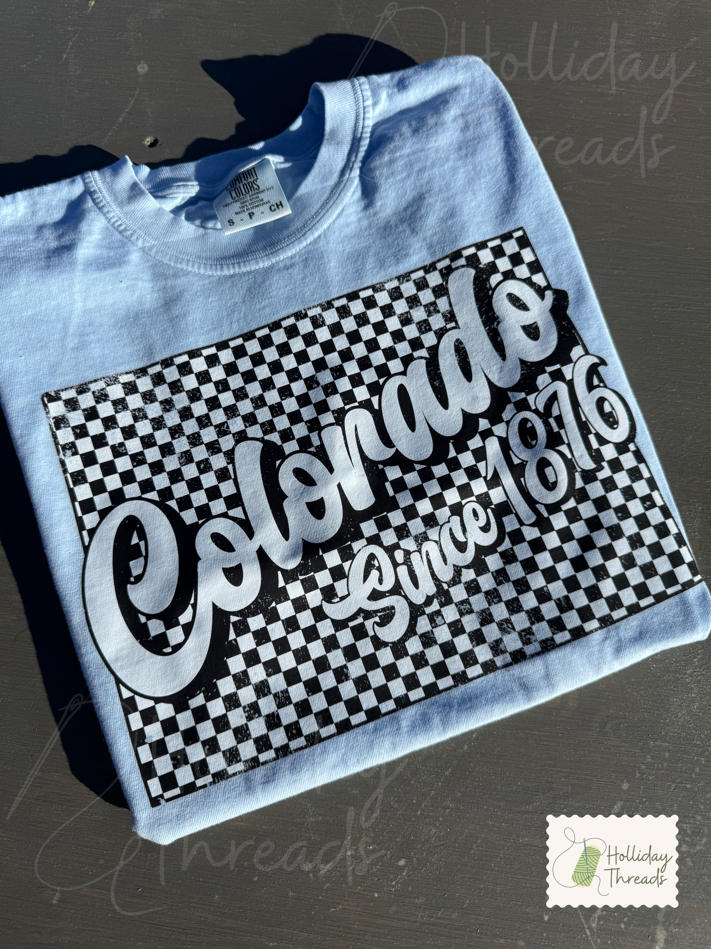 Colorado Checkered Tee
