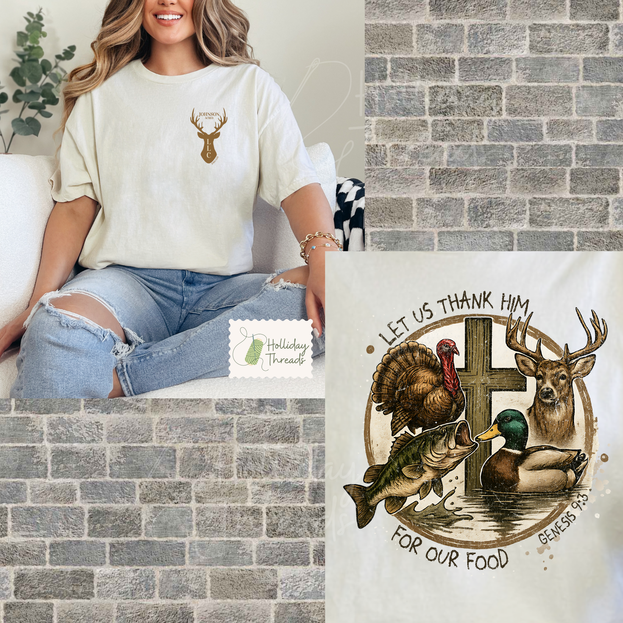 Let Us Thank Him LLC Shirt