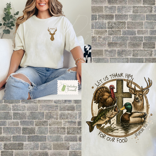 Let Us Thank Him LLC Shirt