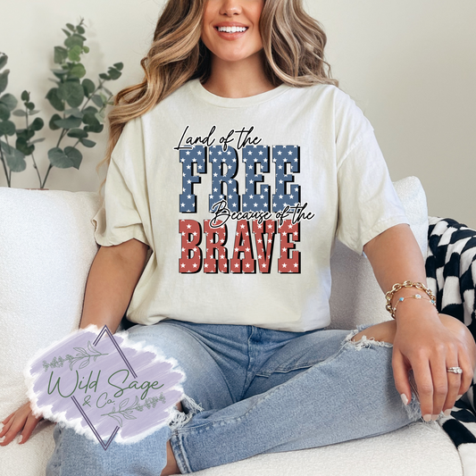 Free and Brave Tee
