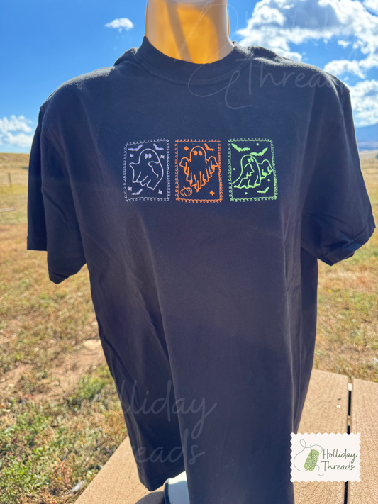 Ghost Stamps Embroidered Tee