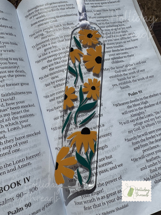 Blooming Acrylic Bookmark