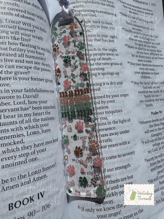 Dog Mama Acrylic Bookmark