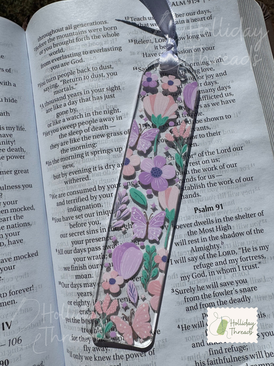 Fairy Garden Acrylic Bookmark