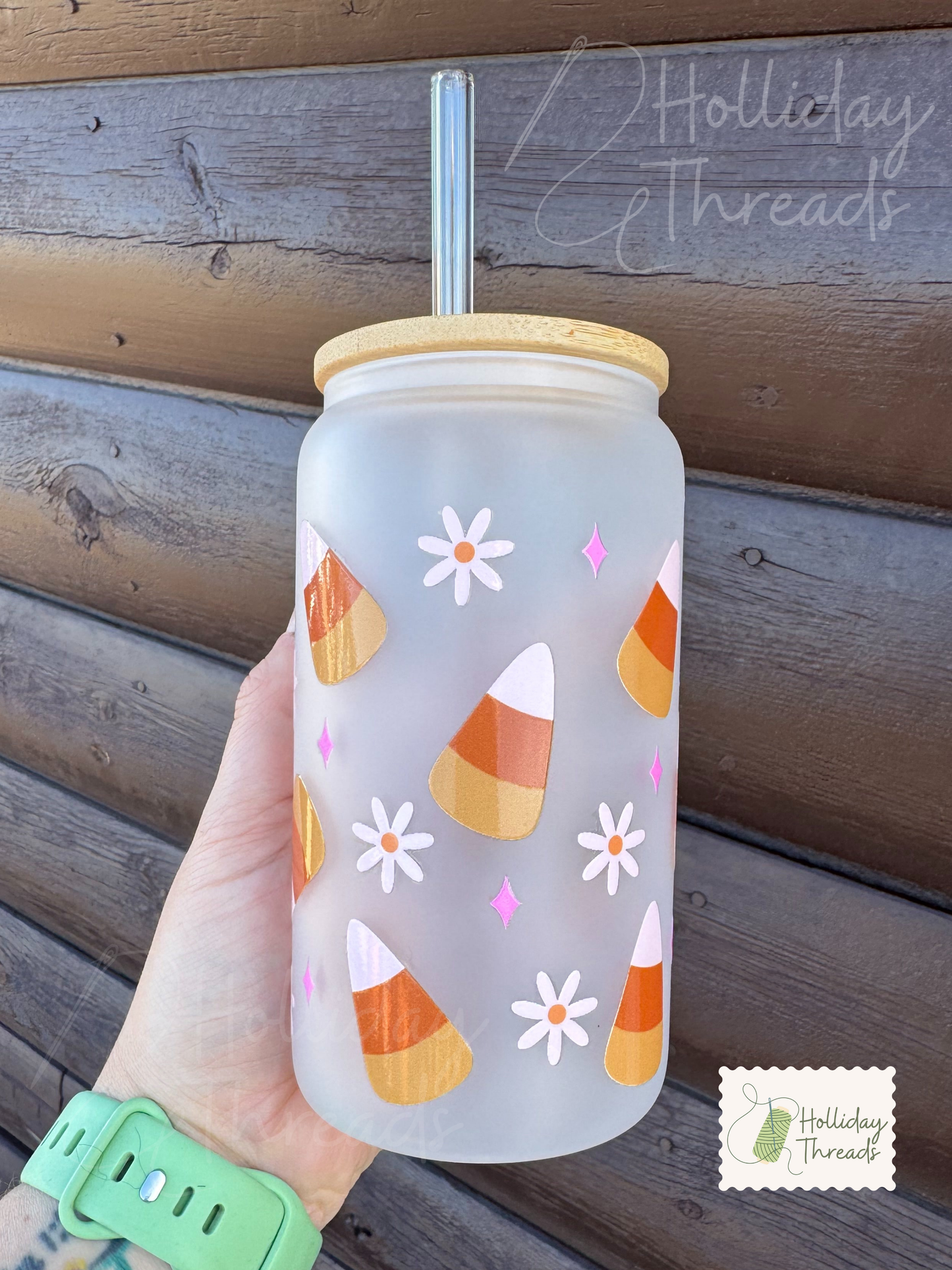 Candy Corn Frosted Mug
